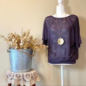 ANTHROPOLOGIE sweater blouse size L